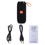 TG106 Portable Multi-function Bluetooth-compatible Speaker with MIC Support TF Card FM Hands-free