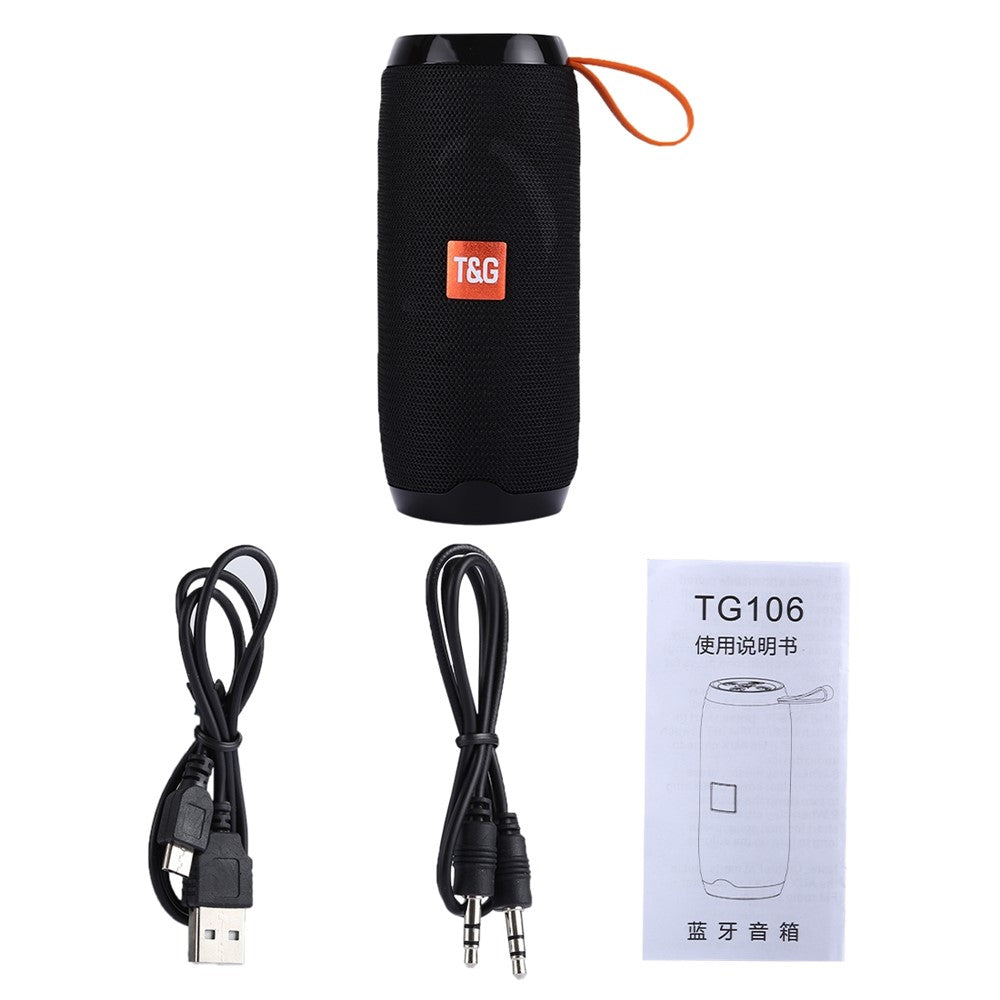 TG106 Portable Multi-function Bluetooth-compatible Speaker with MIC Support TF Card FM Hands-free