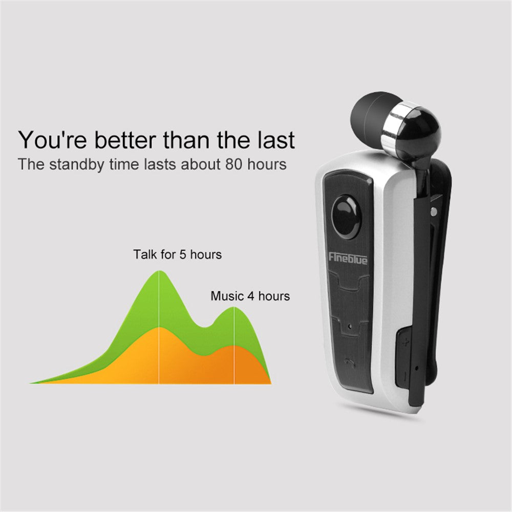 FINEBLUE F910 Flex Incoming Call Vibration Bluetooth-compatible Headset Stretchable Earphones