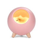 Bluetooth-compatible Speaker Cute Sleeping Cat Style USB Rechargeable Atmosphere Lamp Night Light