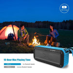 W-KING S20 Bärbar Utomhushögtalare IPX6 Vattentät Stereo NFC Bluetooth-kompatibel FM-radio Musik Subwoofer