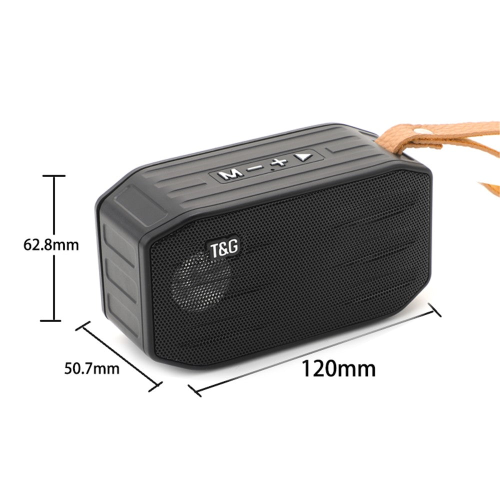 T&G TG296 Portable Bluetooth-compatible Speaker Waterproof Wireless Speaker Support TF Card/FM/3.5mm AUX/U Disk/Hard Disk/Hands-Free Calling (CE)