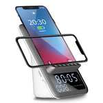 AFK BT512 LED Digital Display Alarm Clock Bluetooth-compatible Speaker FM Radio Mobile Phone Wireless Charger (CE Certificated)