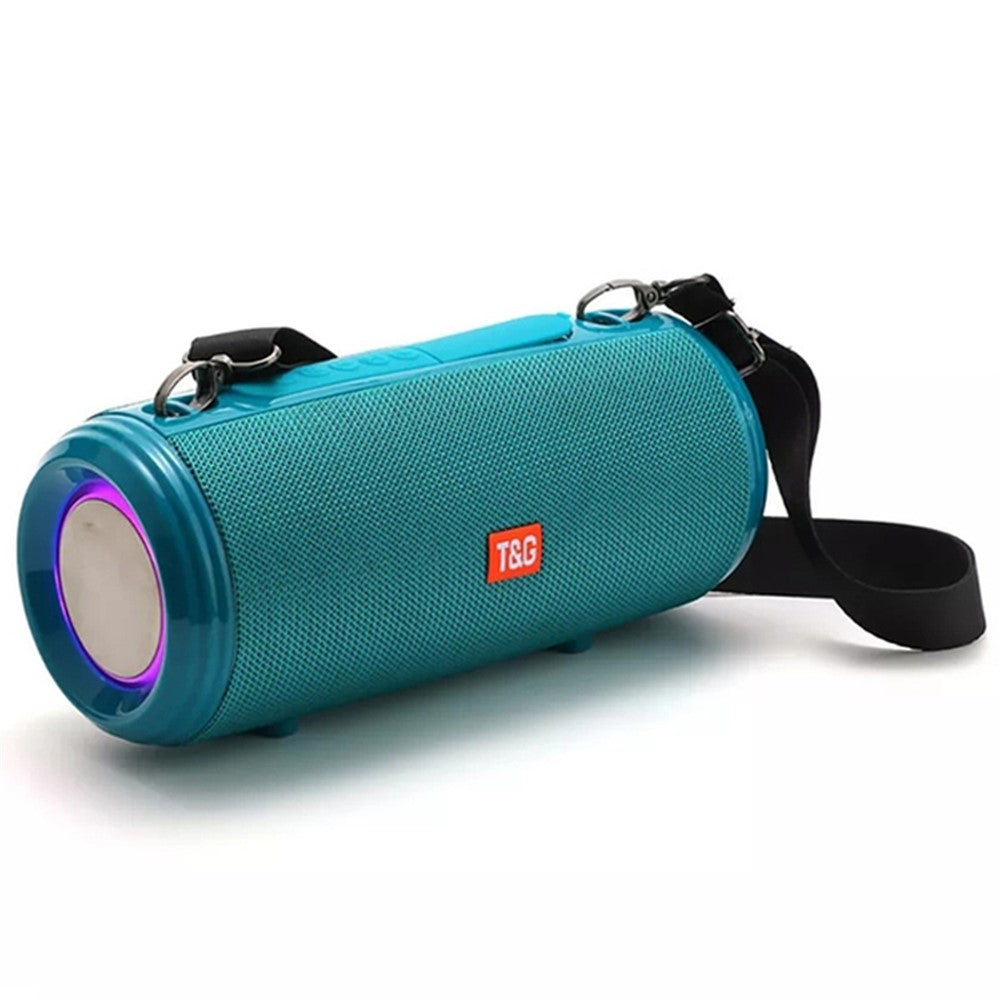 T&G TG537 RGB Light Bluetooth-compatible Speaker High Power Waterproof Portable Computer Subwoofer Speaker Support FM TF Card