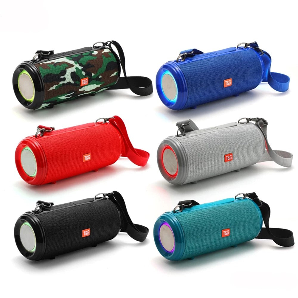 T&G TG537 RGB Light Bluetooth-compatible Speaker High Power Waterproof Portable Computer Subwoofer Speaker Support FM TF Card