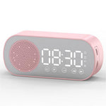 Z7 Portable Wireless Speaker Digital Bluetooth-compatible 5.0 Sound Amplifier Multifunction Mirror Alarm Clock with FM Radio Music