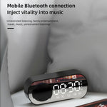 Z7 Portable Wireless Speaker Digital Bluetooth-compatible 5.0 Sound Amplifier Multifunction Mirror Alarm Clock with FM Radio Music