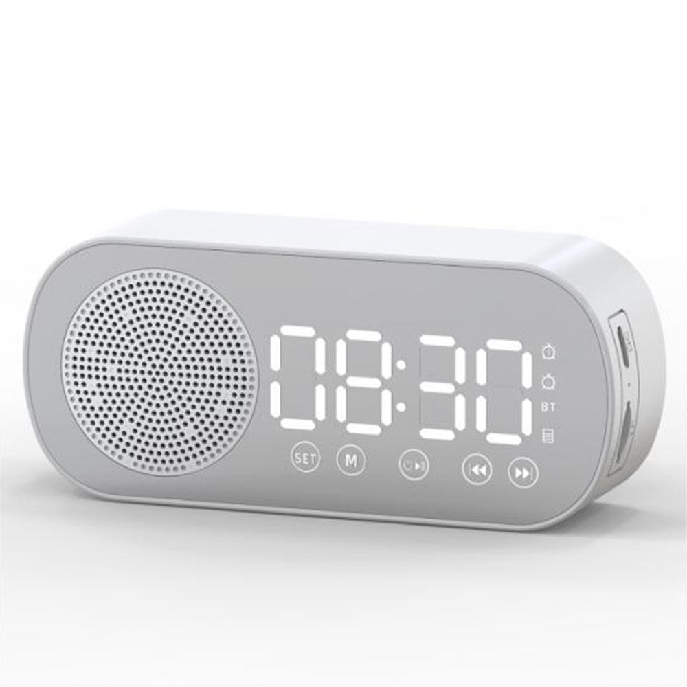 Z7 Portable Wireless Speaker Digital Bluetooth-compatible 5.0 Sound Amplifier Multifunction Mirror Alarm Clock with FM Radio Music