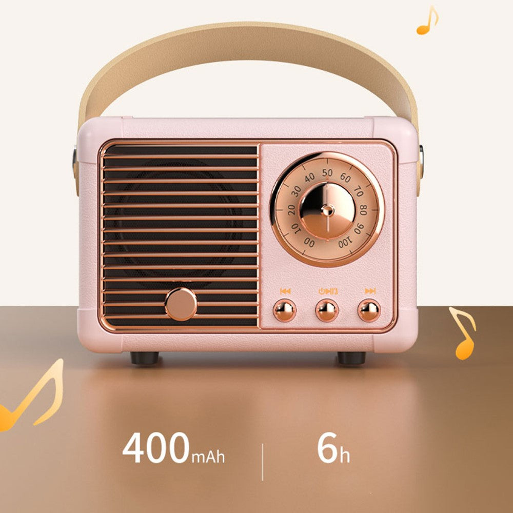 HM11 2nd Gen Retro Bluetooth-compatible Speaker Portable Wireless Speaker Support U-disk TF Card AUX