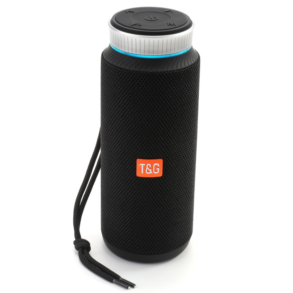 T&G TG326 Outdoor Bluetooth-compatible Speaker Portable Wireless Radio Speaker Sound Amp with Rotary Button Volume Control Support TF/U Disk (CE)