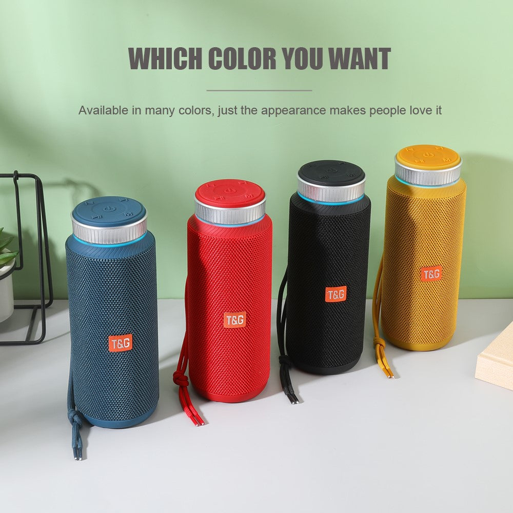 T&G TG326 Outdoor Bluetooth-compatible Speaker Portable Wireless Radio Speaker Sound Amp with Rotary Button Volume Control Support TF/U Disk (CE)