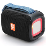 T&G TG339 Portable Bluetooth-compatible Speaker High Power Shockproof Subwoofer Speaker with RGB Light/Handle Support FM/TF (CE)