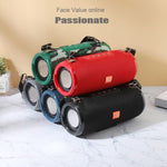 T&G TG324 Bluetooth-compatible Speaker High Power Dustproof Portable Subwoofer Speaker Sound Amp with Shoulder Strap Support FM/TF for Laptops Mobile Phones (CE)