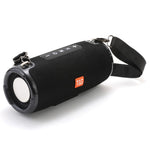 T&G TG324 Bluetooth-compatible Speaker High Power Dustproof Portable Subwoofer Speaker Sound Amp with Shoulder Strap Support FM/TF for Laptops Mobile Phones (CE)