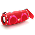 T&G TG642 RGB Light Bluetooth-compatible Speaker High Power Waterproof Wireless Speaker Support FM/TF Portable Subwoofer Speaker with Shoulder Strap for Laptops (CE)
