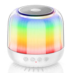 JY12 Portable Mini Speaker with 360-Degree Full-Screen RGB LED Light Multi-Color Changing Wireless Bluetooth-Compatible Subwoofer