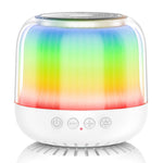 JY12 Portable Mini Speaker with 360-Degree Full-Screen RGB LED Light Multi-Color Changing Wireless Bluetooth-Compatible Subwoofer