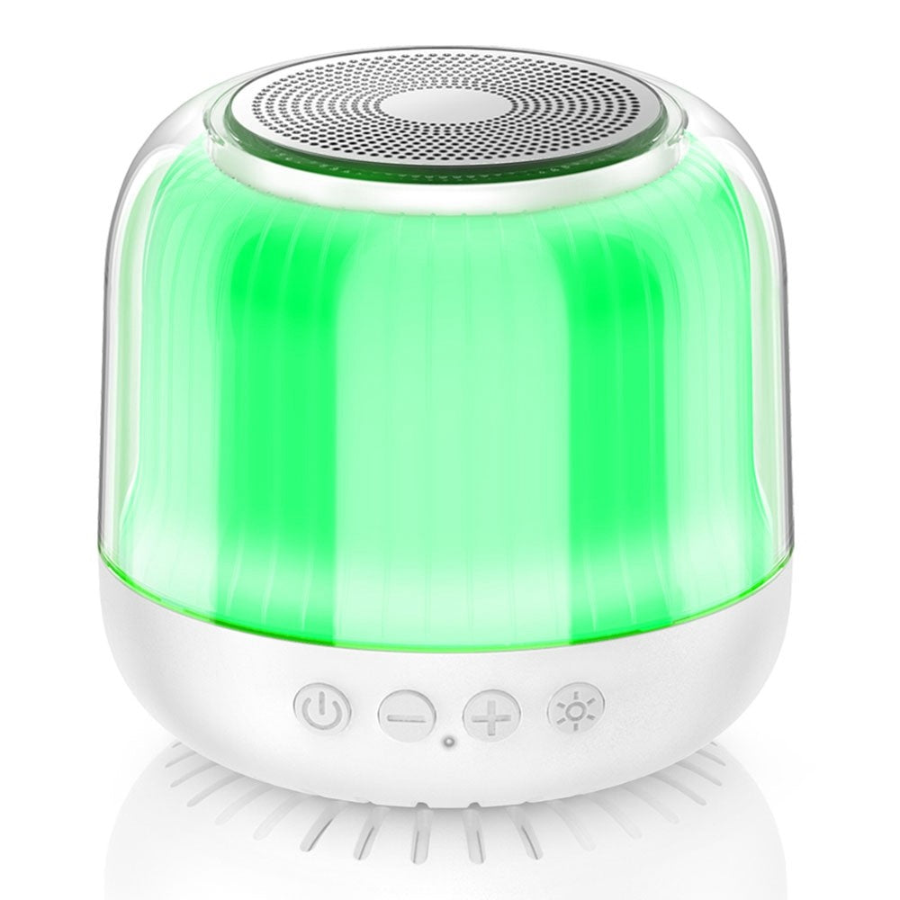 JY12 Portable Mini Speaker with 360-Degree Full-Screen RGB LED Light Multi-Color Changing Wireless Bluetooth-Compatible Subwoofer