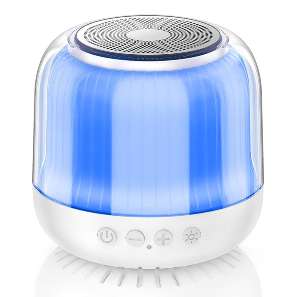 JY12 Portable Mini Speaker with 360-Degree Full-Screen RGB LED Light Multi-Color Changing Wireless Bluetooth-Compatible Subwoofer