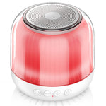 JY12 Portable Mini Speaker with 360-Degree Full-Screen RGB LED Light Multi-Color Changing Wireless Bluetooth-Compatible Subwoofer