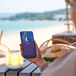 JY12 Portable Mini Speaker with 360-Degree Full-Screen RGB LED Light Multi-Color Changing Wireless Bluetooth-Compatible Subwoofer