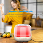 JY12 Portable Mini Speaker with 360-Degree Full-Screen RGB LED Light Multi-Color Changing Wireless Bluetooth-Compatible Subwoofer