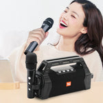 T&G TG538 Portable Wireless Bluetooth-compatible Speaker with Karaoke Microphone Outdoor Subwoofer Stereo Sound Box