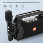 T&G TG538 Portable Wireless Bluetooth-compatible Speaker with Karaoke Microphone Outdoor Subwoofer Stereo Sound Box