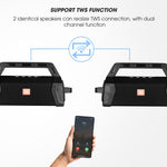 T&G TG538 Portable Wireless Bluetooth-compatible Speaker with Karaoke Microphone Outdoor Subwoofer Stereo Sound Box