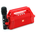 T&G TG538 Portable Wireless Bluetooth-compatible Speaker with Karaoke Microphone Outdoor Subwoofer Stereo Sound Box