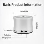 EWA A109 Pro Bluetooth-compatible 5.0 Portable TWS Speaker MP3 Music Player Subwoofer (with CE Certificate)
