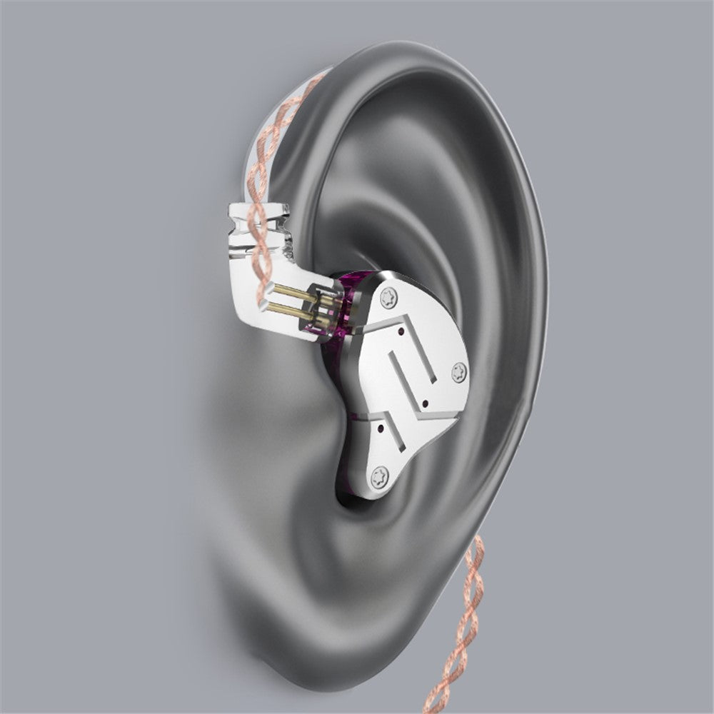 KZ ZSN Earphone High Fidelity 1 Dynamic 1 Balanced Armature Driver KZ Headphone (Microphone Version)