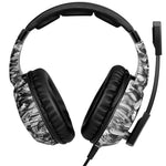 ONIKUMA K19 Kamouflage Trådbundna Gaminghörlurar PS4 PC Gamer Stereohörlurar med Mikrofon och LED-Lampa