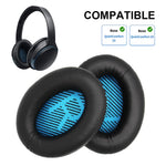 JZF-63 Earpads Replacement for Bose QuietComfort 35 / QuietComfort 25 / QuietComfort Wireless Headphones Ear Cushions with Memory Foam