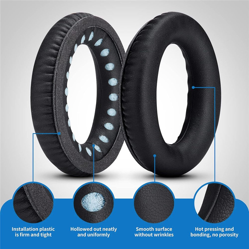 JZF-63 Earpads Replacement for Bose QuietComfort 35 / QuietComfort 25 / QuietComfort Wireless Headphones Ear Cushions with Memory Foam