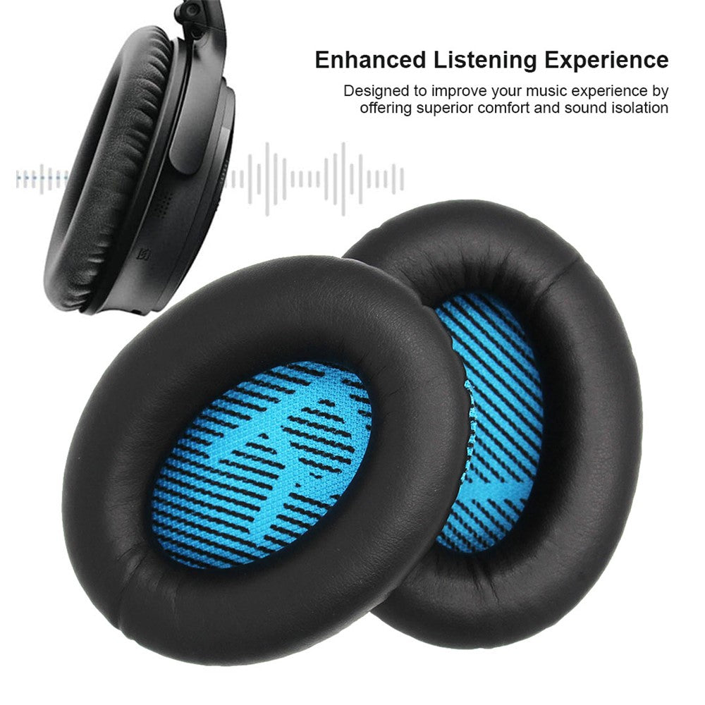 JZF-63 Earpads Replacement for Bose QuietComfort 35 / QuietComfort 25 / QuietComfort Wireless Headphones Ear Cushions with Memory Foam