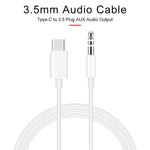Type C to 3.5mm Audio Aux Jack Adapter Cable for Huawei Xiaomi (Not Support Digital Audio)