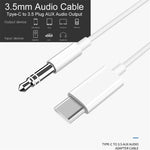 Type C to 3.5mm Audio Aux Jack Adapter Cable for Huawei Xiaomi (Not Support Digital Audio)
