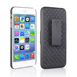 Woven Texture PC + TPU Swivel Belt Clip Holster Case for iPhone 8 Plus / 7 Plus 5.5 inch