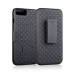 Woven Texture PC + TPU Swivel Belt Clip Holster Case for iPhone 8 Plus / 7 Plus 5.5 inch