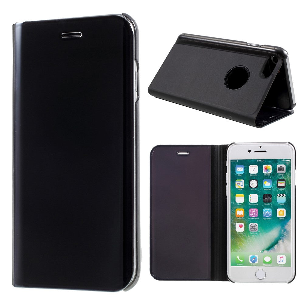 Til iPhone SE (2020) / SE (2022) / 8 / 7 Flip lædercover med stativ Fuld kropsbeskyttende telefonetui