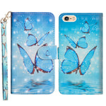 Pattern Printing Wallet Leather Shell with Stand for iPhone 7/8/SE (2022)/SE (2020) 4.7 inch