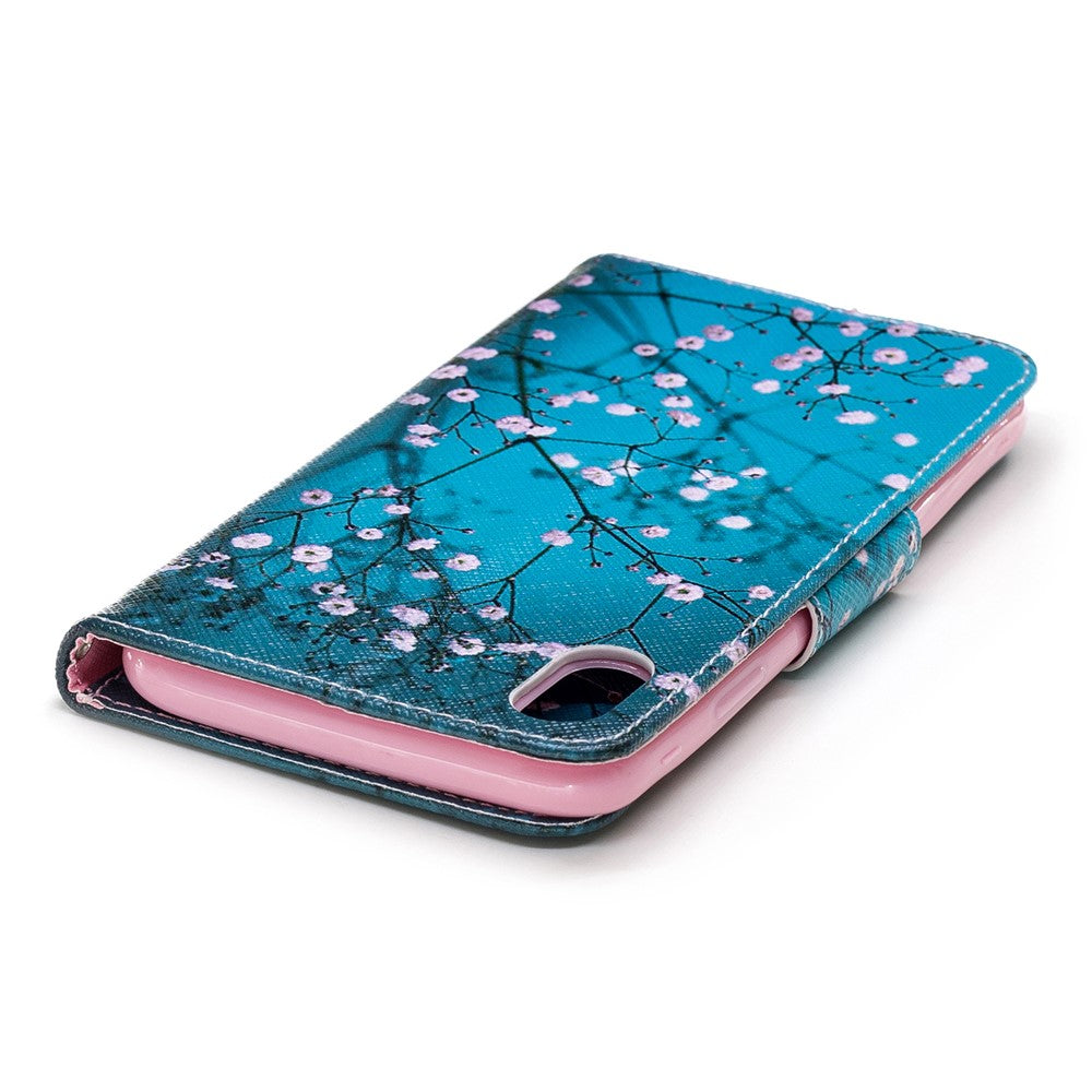 Pattern Printing PU Leather Wallet Stand Phone Cover Case for iPhone XS Max 6.5 inch