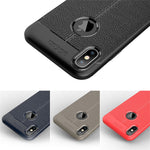Litchi Skin Soft TPU Protection Case for iPhone XS Max 6.5 inch