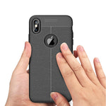 Litchi Skin Soft TPU Protection Case for iPhone XS Max 6.5 inch