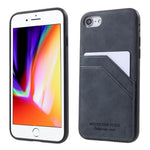 Retro Style PU leather Coated TPU Dual Card Slot Case for iPhone 7/8/SE (2022)/SE (2020)