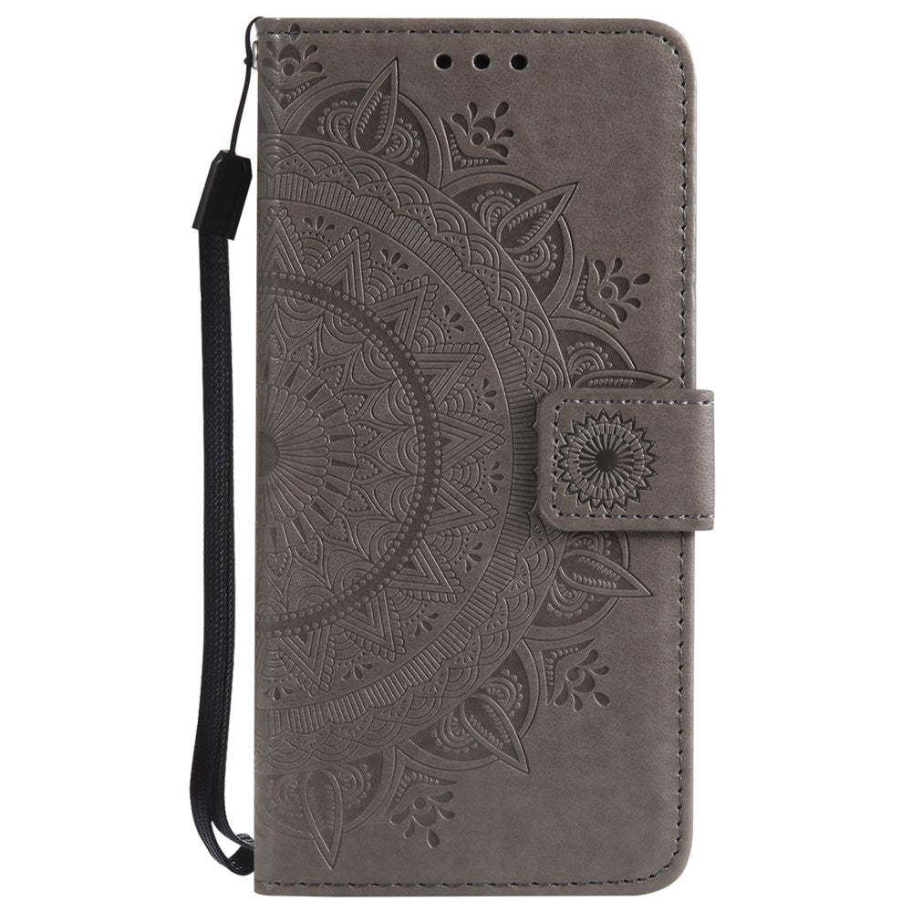 Imprinted Mandala Pattern PU Leather Protection Mobile Phone Case for iPhone SE/5s/5