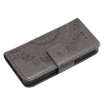 Imprinted Mandala Pattern PU Leather Protection Mobile Phone Case for iPhone SE/5s/5