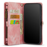 CASEME Vintage PU læder aftagelig 2-i-1 multi-slot pung etui til iPhone Xs Max 6,5-inch