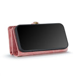 CASEME Vintage PU læder aftagelig 2-i-1 multi-slot pung etui til iPhone Xs Max 6,5-inch